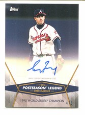 2017 Topps Post Season Legend GREG MADDUX SSP Auto Autograph 4/5 Braves #31S-A