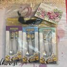 NEW Hong Kong Mcdondals Happy Meal Toys Minions Fork Spoon utensil tote reusable