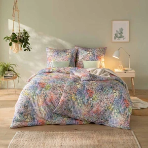 Estella Interlock Jersey Bettwäsche Rosalie 6351-985 Blumen 135x200 - Bild 1 von 5