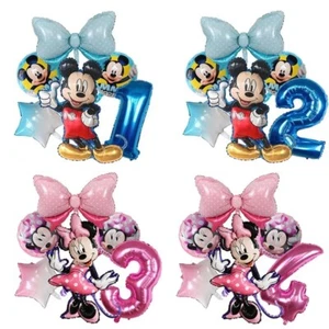 Topolino Minnie KIT PALLONCIN BIMBO/ A ETA' 1-2-3-4-5-6-7-8-9 ADDOBBI PER FESTA - Foto 1 di 3