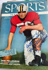 11-7-1955 Sport Illustrierte signiert von Bob Pellegrini - Bild 1 von 3