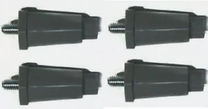 PIERNA PEQUEÑA DE PLÁSTICO NEGRO 4 PIEZAS (3/8-16,2-1/2H, PLST, NEGRA) - Imagen 1 de 2
