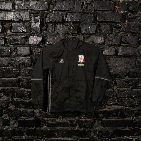 Middlesbrough Training Jacket With Zipped Good Adidas Polyester Young Size XS Cover