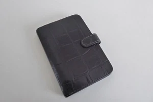 Bellissimo Organizzatore Personale Vintage Mulberry Filofax In Nero Congo - Foto 1 di 12