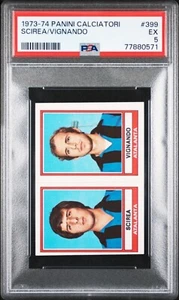1973-74 Panini Calciatori #399 SCIREA/VIGNANDO PSA 5 - Picture 1 of 2