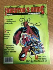 1992 THE INVESTOR'S GUIDE TO TRADING CARDS MAGAZINE SPIDER-MAN COVER MARVEL DC