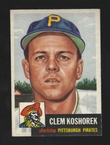 1953  TOPPS  CLEM  KOSHOREK  #  8     NEAR  MINT