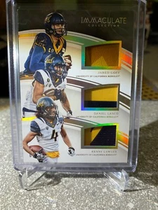 2016 Panini Immaculate Collegiate Jared Goff Daniel Lasco Kenny Lawer #01/25 - Picture 1 of 3