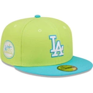 New Era Los Angeles Dodgers Cyber Vice 1980 All-Star 59FIFTY Sombrero Ajustado 7 3/8 - Imagen 1 de 13
