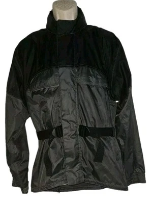 Jaqueta de Moto Firstgear Rainman Preta Impermeável Masculina Casaco de Equitação Tamanho M - Imagem 1 de 4