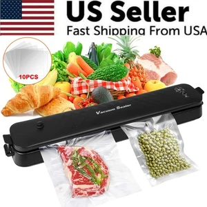 Vacuum Sealer Machine Food Preservation Storage Saver Automatic w/ 10 Seal Bags - Picture 1 of 12