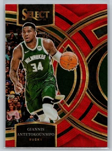 Bucks Select Giannis Antetokounmpo Red Wave Prizms Premier #141 2023-24 - Imagen 1 de 2