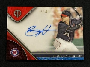 2017 Topps Tribute #TA-BH Bryce Harper autógrafo en tarjeta #4/10 - Imagen 1 de 2