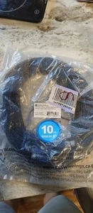Monoprice Cat6A Ethernet Network Patch Cable - 25 Feet - Black | 10-Pack, 10G - Afbeelding 1 van 4