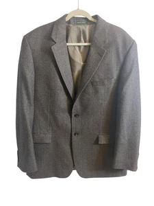Lauren Ralph Lauren Herren Tweed Blazer Schwarz/Beige Fischgrät Gefüttert 46R - Bild 1 von 16