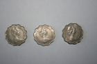 3 pièces de 10 cents REINE ELIZABETH II îles Bahamas