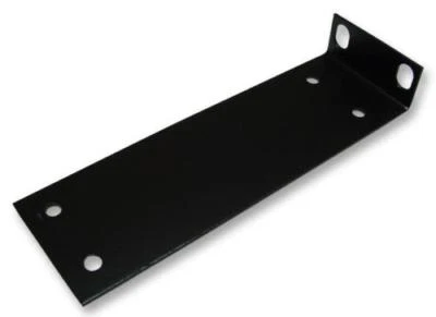 PENN ELCOM 2 X 1U Black Rack Mounting Brackets | Steel | Rack Ears | Sold in Pairs
