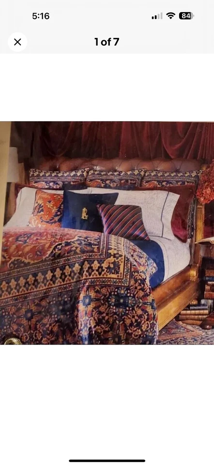 SÁBANA BAJERA EXTRA PROFUNDA RALPH LAUREN POETS SOCIETY KING 450 TC NUEVA EN PAQUETE DE COLECCIÓN ¡NUEVA! Foto 1 de 3