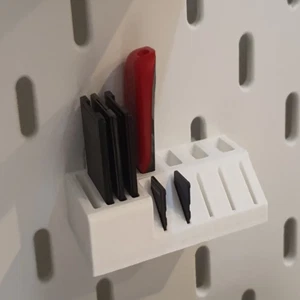 Ikea Skadis kompatibler Haken USB SD Micro vertikale Halterung Wand Pegboard Organizer - Bild 1 von 4
