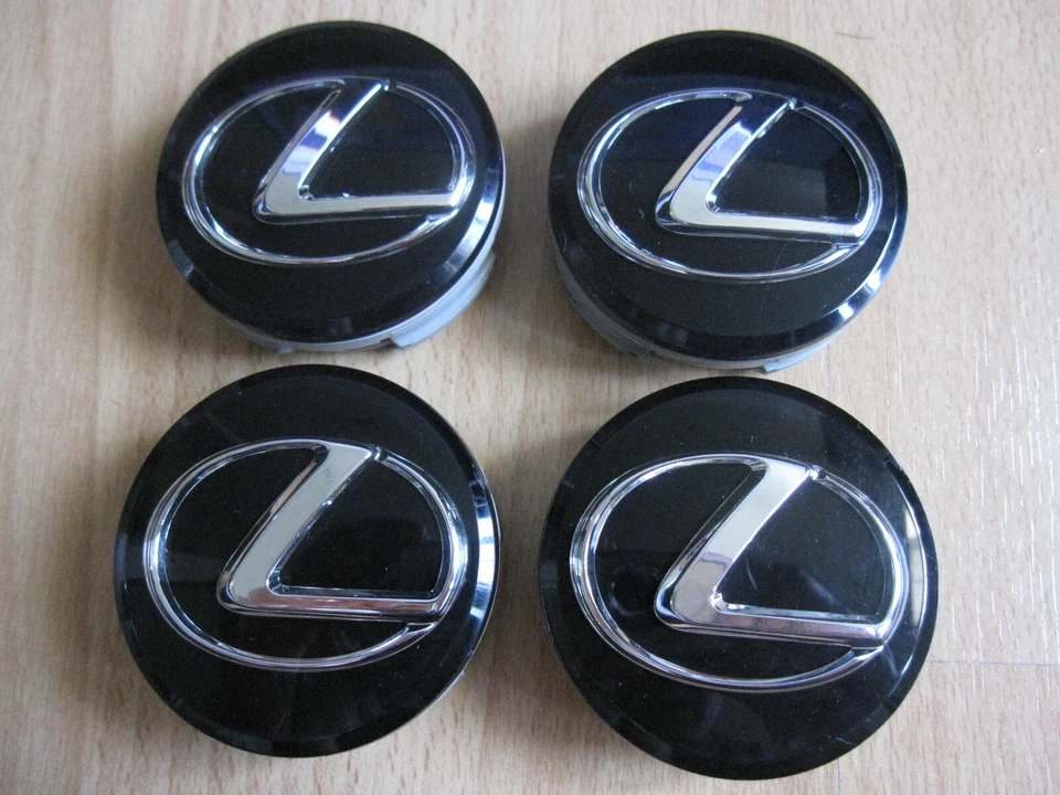 4x Genuine OEM Lexus F-Sport 62mm center caps P/N 42603-53110 & 71A104-0010  - Изображение 1 из 3