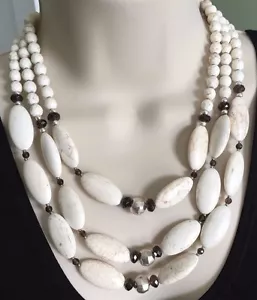 Collar de cuarzo ahumado y plata esterlina SILPADA Howlite ~ N3254 ~ acto natural ~ $149 - Imagen 1 de 2