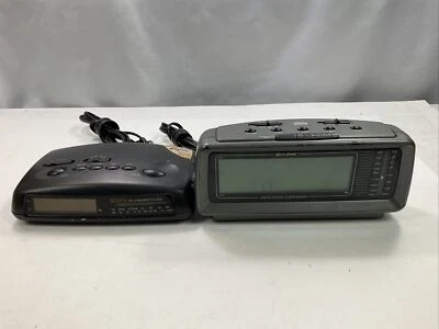 Lenox Sound Digital AM/FM Dual Alarm Clock Radio Model CR-776 & GPX Clock Radio - Image 1 of 4