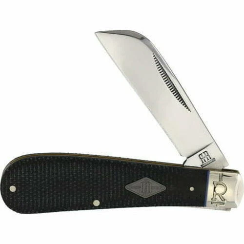 New Rough Ryder Hawkbill Black Micarta Folding Poket Knife RR2213 / KB277R-1 - Image 1 of 1