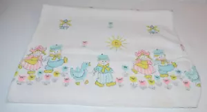 Coperta ricevimento vintage BAMBINO cotone 27X34 piccolo olandese ragazzo ragazza mulini a vento asilo nido - Foto 1 di 6
