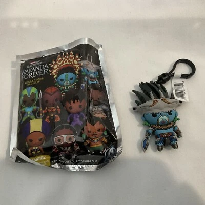 Clip de bolsa 3D Marvel Black Panther Wakanda Forever ATTUMA - SIN USAR Foto 1 de 3