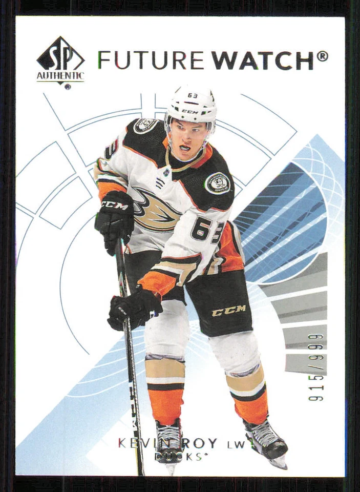 2017-18 SP Authentic #191 Kevin Roy FW RC /999 - Image 1 of 2