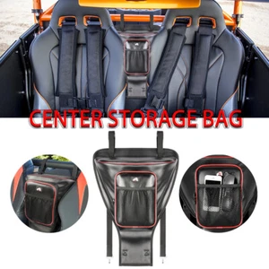 UTV Center Seat Cab Pack Storage Bag Holder Organizer Mesh Polaris RZR XP Turbo - Picture 1 of 12
