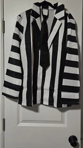 Beetlejuice Costume Adult 3piece New In Package - Picture 1 of 2