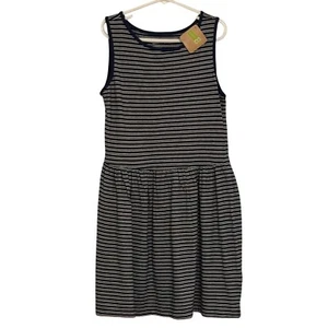 New!! Crazy 8 Striped Dress Sleeveless Casual Summer Outfit Blue White Sz M 7/ 8 - Picture 1 of 10