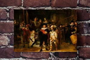 The Night Watch by Rembrandt , Gallery Wrapped Print Canvas - Picture 1 of 11
