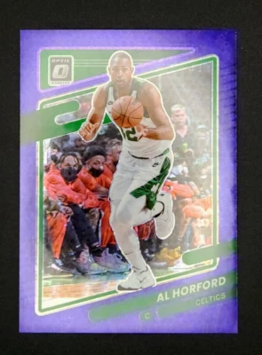 2021-22 Donruss Optic AL HORFORD Fast Break Purple Disco /95  #37 Boston Celtics - Image 1 of 2