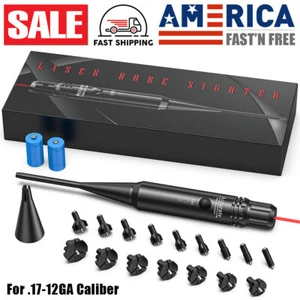 Professional Laser Bore Sight Kit Multiple Caliber Upgraded Red Dot Bore Sighter - Picture 1 of 12