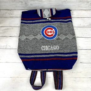 MLB Chicago Cubs Blanket Design Drawstring Backpack Red/Blue/White - Picture 1 of 5