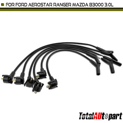 Juego de 6 cables de bujía para Ford Aerostar 1995-1997 Ranger 1995-1997 Mazda B3000 Foto 1 de 4