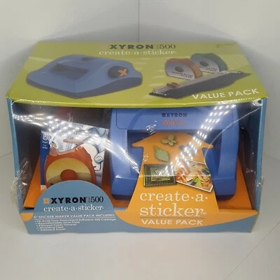 Xyron Model 500 Create-A-Sticker Purple Sticker Maker New in Box - Image 1 of 4