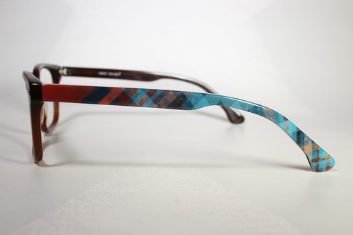 Pre Owned RODIN model LUX  1388 Brown Thick Rim Patterned Temple Glasses Frames