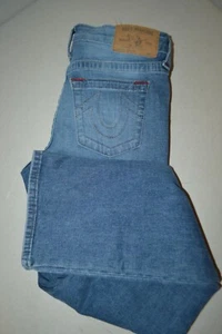 True Religion Girls Straight No Pocket Flap Blue Denim Jeans Size 14 - Picture 1 of 11