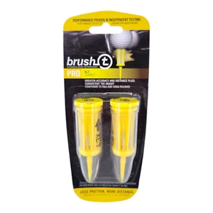 Brush-T Pro XLT Jumbo Golf Tees 2 Pack Yellow - Picture 1 of 2