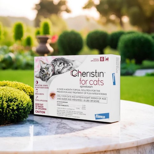 Cheristin for Cats (6 Doses) FastActing, LongLasting Flea Treatment
