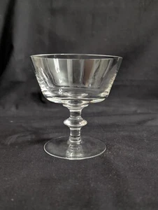 1950 Val St Lambert 'State Plain' Crystal Champagne Coupe, Belgian Made, Vintage - Bild 1 von 7