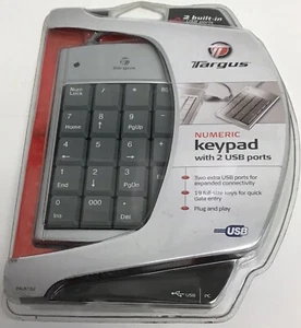 Targus Numeric Keypad 2 USB Ports PAUK10U NEW - Picture 1 of 2