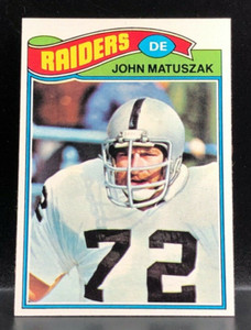1977 Topps JOHN MATUSZAK Card No. 173 Crease-Free NM-MT Oakland Raiders