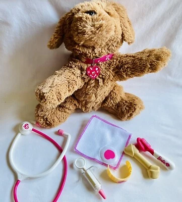 Mattel Barbie 2011 Hug N Heal Puppy Dog Works Nose Lights Up Sneezes Whines Soft - Image 1 of 4