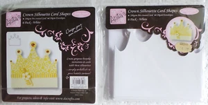 Docrafts Anita's 6 Pack Cards and Envelopes White Die Cut Crown 13x13cm - Picture 1 of 1