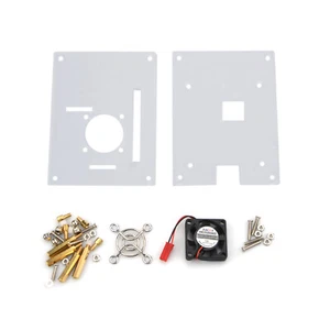 Arcylic Case Shell & Cooling Fan & Screws Set For Raspberry Pi 3/2 Model B/B+ A - Picture 1 of 6