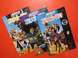 GUNS OF SHAR-PEI #s 1, 2, 3 - 1991 COMPLETE SET - B&W CALIBER MINI-SERIES - Picture 1 of 5
